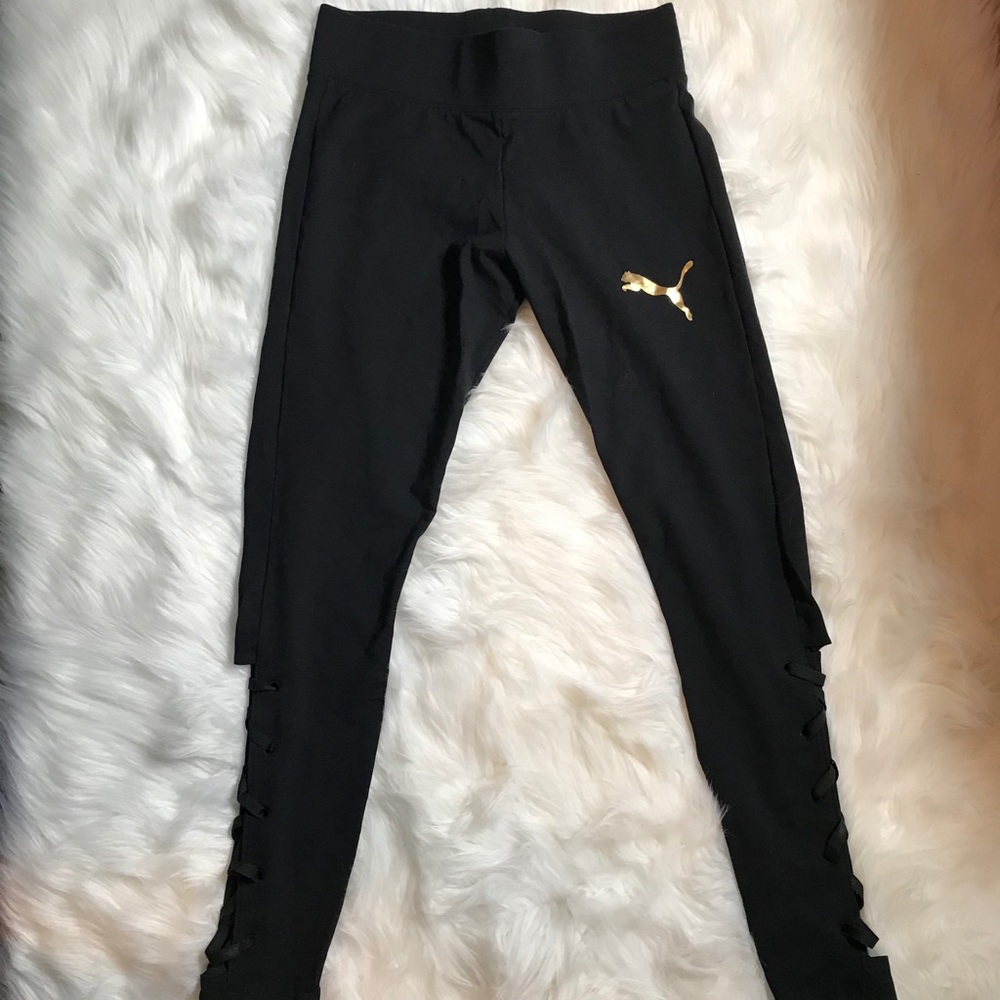 Never worn lace up leggings